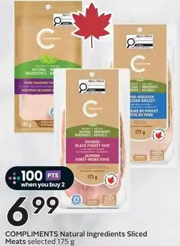 Sobeys Compliments natural ingredients sliced meats offer