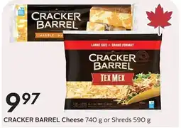 Sobeys Cracker barrel cheese or shreds offer