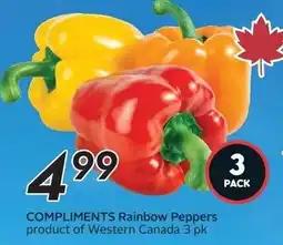 Sobeys Compliments rainbow peppers offer