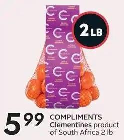 Sobeys Compliments clementines offer