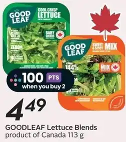 Sobeys GOODLEAF Lettuce Blends offer