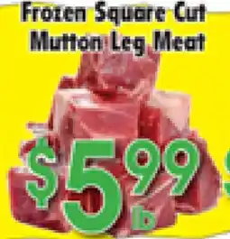 Danforth Food Market Frozen Square Cut Mutton Leg Meat offer