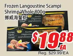 WinCo Food Mart Frozen Langoustine Scampi Shrimp offer