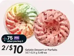 Sobeys Gelatin Dessert or Parfaits offer