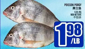 Marché Lian Tai POISSON PORGY offer