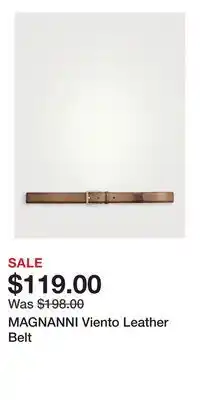 Holt Renfrew MAGNANNI Viento Leather Belt offer