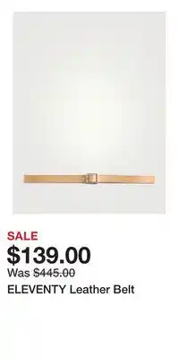 Holt Renfrew ELEVENTY Leather Belt offer