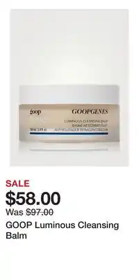 Holt Renfrew GOOP Luminous Cleansing Balm offer