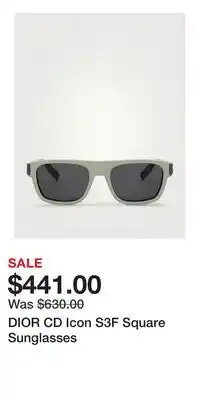 Holt Renfrew DIOR CD Icon S3F Square Sunglasses offer