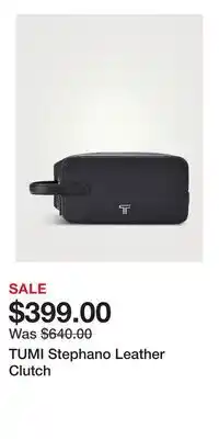 Holt Renfrew TUMI Stephano Leather Clutch offer