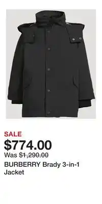 Holt Renfrew BURBERRY Brady 3-in-1 Jacket offer