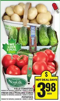 Food Basics FIELD TOMATOES AND POTATOES FRESH DILL PICKLING CUBES offer