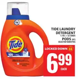 Food Basics TIDE LAUNDRY DETERGENT, PODS 39'S offer