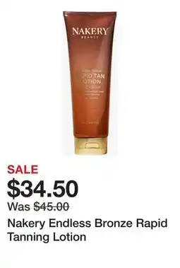 TSC Stores Nakery Endless Bronze Rapid Tanning Lotion offer