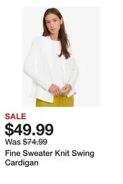TSC Stores Fine Sweater Knit Swing Cardigan offer