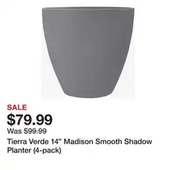 TSC Stores Tierra Verde 14 Madison Smooth Shadow Planter (4-pack) offer