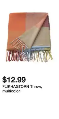 IKEA FLIKHAGTORN Throw, multicolor offer