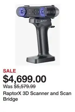 TSC Stores RaptorX 3D Scanner and Scan Bridge offer