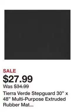 TSC Stores Tierra Verde Stepguard 30 x 48 Multi-Purpose Extruded Rubber Mat (2 mm, 2-pack) offer