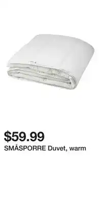 IKEA SMÅSPORRE Duvet, warm offer