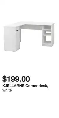 IKEA KJELLARNE Corner desk, white offer