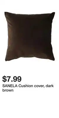 IKEA SANELA Cushion cover, dark brown offer
