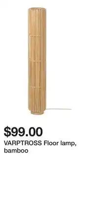IKEA VARPTROSS Floor lamp, bamboo offer