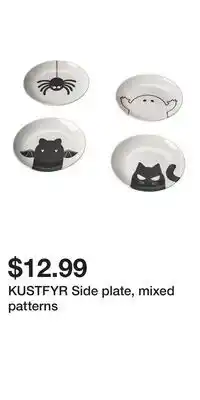 IKEA KUSTFYR Side plate, mixed patterns offer