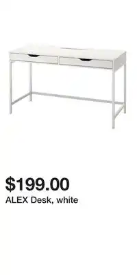 IKEA ALEX Desk, white offer