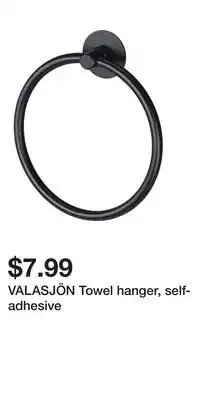IKEA VALASJÖN Towel hanger, self-adhesive offer