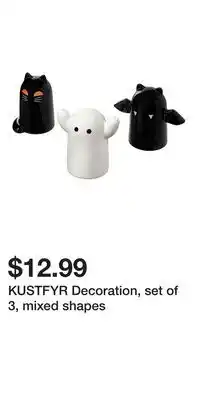 IKEA KUSTFYR Decoration, set of 3, mixed shapes offer