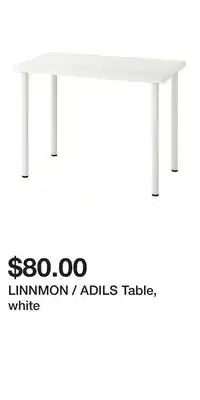 IKEA LINNMON / ADILS Table, white offer