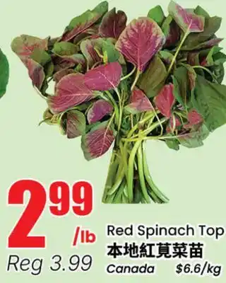 Btrust Supermarket Red Spinach Top offer