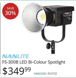 Vistek NANLITE FS-300B LED Bi-Colour Spotlight offer