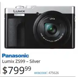 Vistek Panasonic Lumix ZS99 – Silver offer