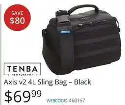 Vistek Axis v2 4L Sling Bag - Black offer