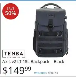 Vistek Axis v2 LT 18L Backpack - Black offer
