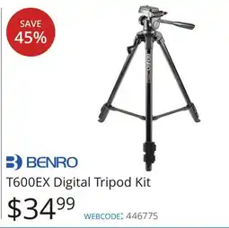 Vistek T600EX Digital Tripod Kit offer