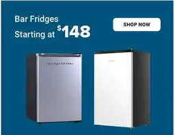 Visions Electronics Bar Fridges Starting at $148 offer