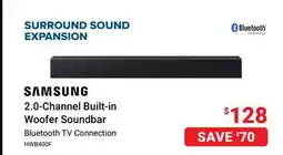 Visions Electronics SAMSUNG 2.0-Channel Built-in Woofer Soundbar offer