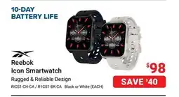 Visions Electronics Reebok Icon Smartwatch offer