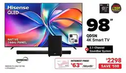 Visions Electronics 98 QD5N 4K Smart TV offer