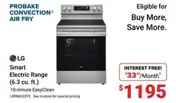 Visions Electronics Smart Electric Range (6.3 cu. ft.) offer