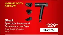 Visions Electronics Shark SpeedStyle Professional Performance Hair Dryer offer