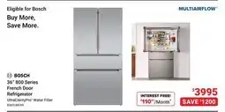 Visions Electronics BOSCH 36 290 Series French Door Refrigerator offer