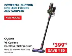 Visions Electronics V8 Cyclone Cordless Stick Vacuum offer