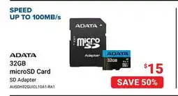Visions Electronics ADATA 32GB microSD Card offer