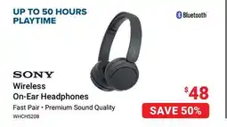 Visions Electronics SONY Wireless On-Ear Headphones offer