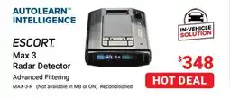 Visions Electronics ESCORT Max 3 Radar Detector offer