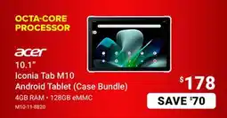 Visions Electronics 10.1 Iconia Tab M10 Android Tablet (Case Bundle) offer